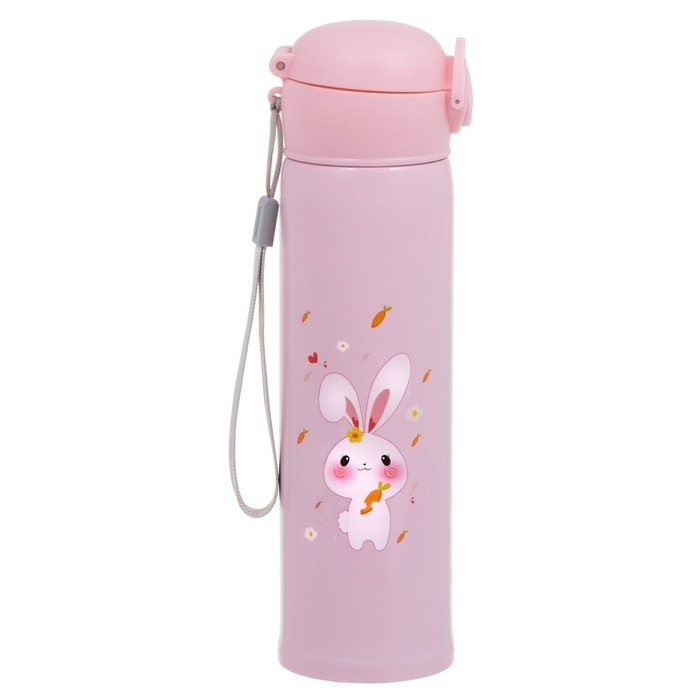 Термос, 450 мл, Детский "Кролик", сохраняет тепло до 8 ч