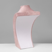 Бюст для украшений, 20,5×12×34 см, h=34см, цвет розовый