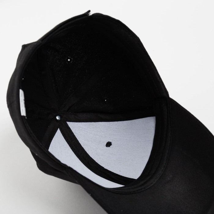 Кепка однотонная MINAKU цвет чёрный, р-р 58 Кепка однотонная MINAKU цвет чёрный, р-р 58