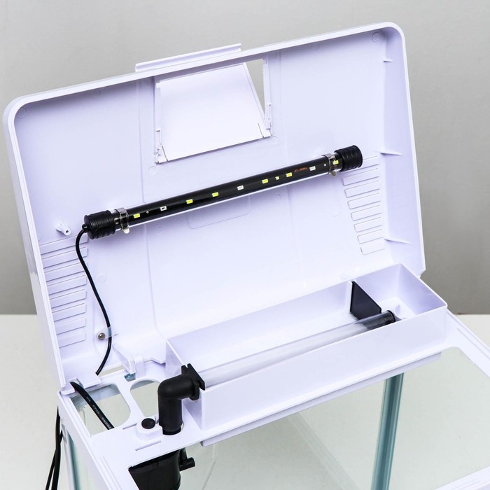 Аквариум SeaStar LS-380F в комплекте: LED-лампа, фильт, 30 л, белый Аквариум SeaStar LS-380F в комплекте: LED-лампа, фильт, 30 л, белый