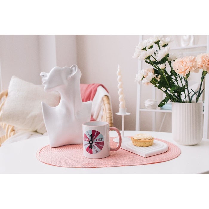 Кружка керамическая Доляна Twist, 350 мл, 12×8×9,5 см, цвет белый Кружка керамическая Доляна Twist, 350 мл, 12×8×9,5 см, цвет белый