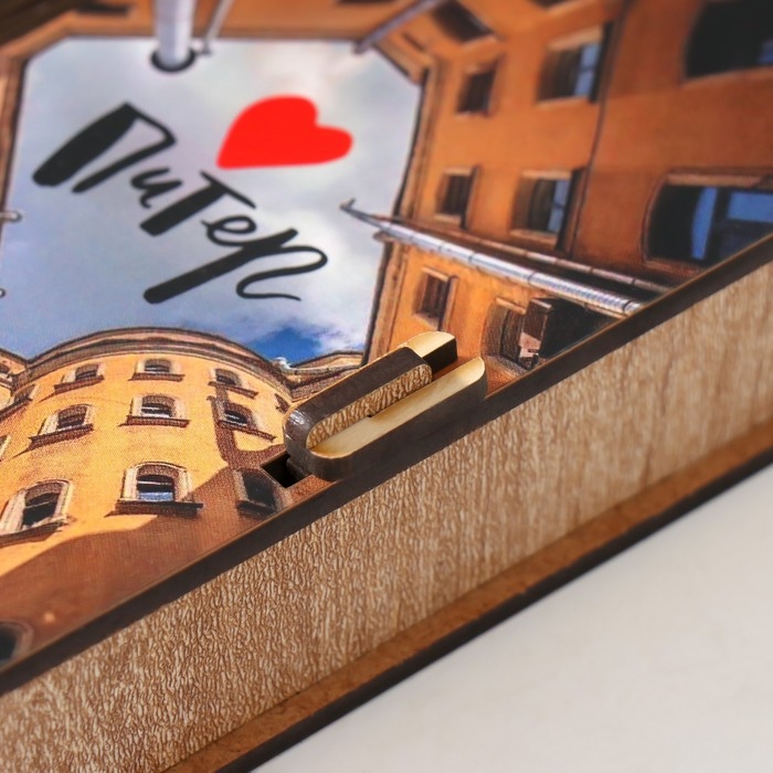 Шкатулка  Шкатулка "Двор" 17х8,5х3,5 см