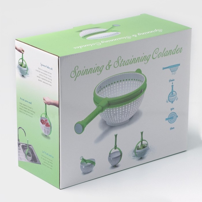 Центрифуга для сушки зелени, цвет зелёный Центрифуга для сушки зелени, цвет зелёный