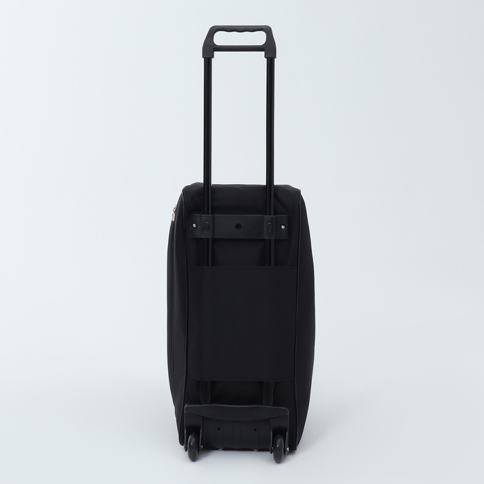 Сумка дорожная на колёсах, наружный карман, цвет чёрный Сумка дорожная на колёсах, наружный карман, цвет чёрный