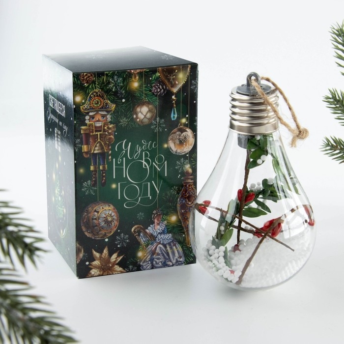 Ёлочный шар новогодний «Чудес в Новом году!», на Новый год, d=7 см. Ёлочный шар новогодний «Чудес в Новом году!», на Новый год, d=7 см.