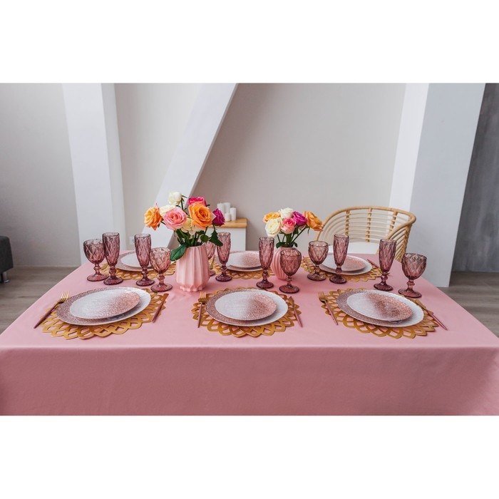 Набор бокалов из стекла для шампанского Magistro «Круиз», 160 мл, 7×20 см, 6 шт, цвет розовый Набор бокалов из стекла для шампанского Magistro «Круиз», 160 мл, 7×20 см, 6 шт, цвет розовый