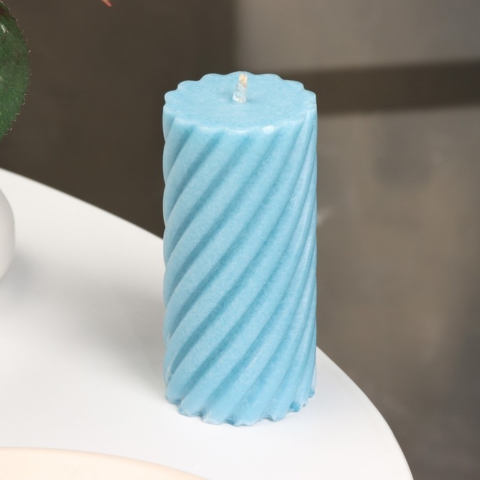 Свеча-цилиндр  Свеча-цилиндр "Спираль", 5х10 см, нива, 6 ч