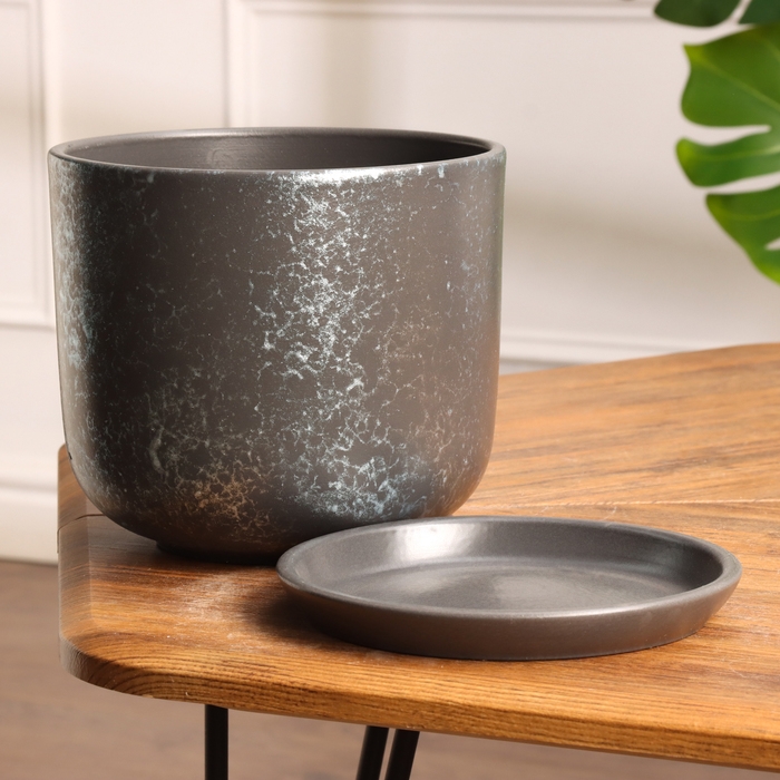 Горшок цветочный Питон графит 3 л Горшок цветочный Питон графит 3 л