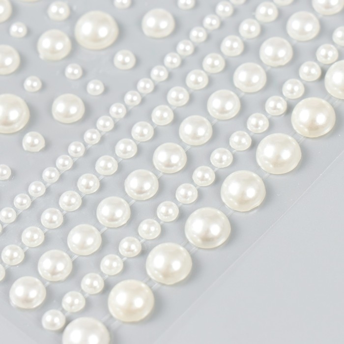 Наклейка пластик жемчужины Наклейка пластик жемчужины "Кружочки" 10,5х16 см