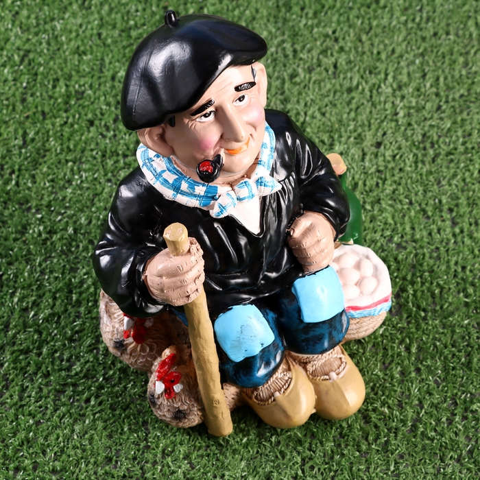 Садовая фигура  Садовая фигура "Пастух" 15х14х24см ///