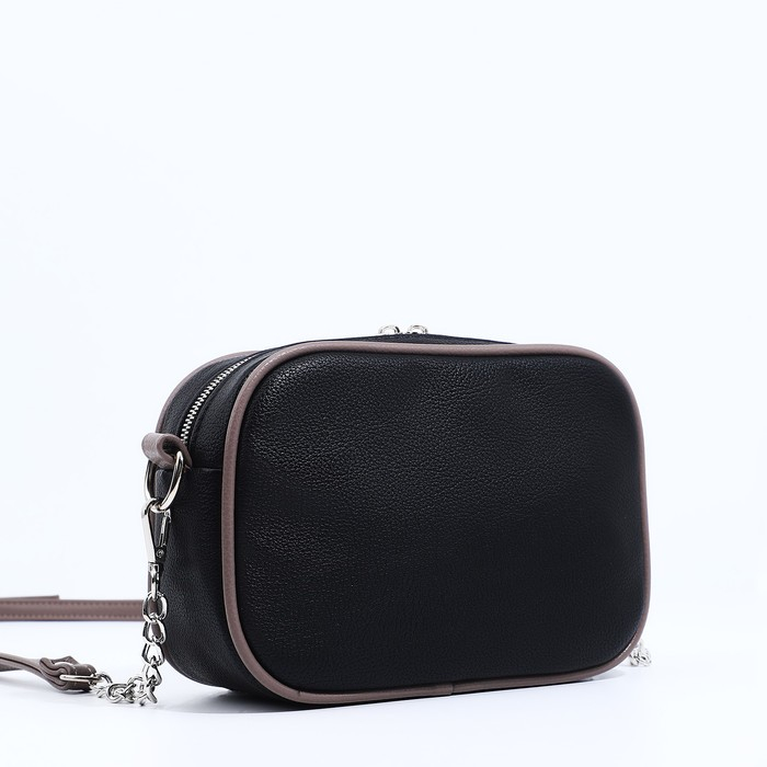 Сумка женская через плечо, TEXTURA, маленький размер, цвет чёрный Сумка женская через плечо, TEXTURA, маленький размер, цвет чёрный