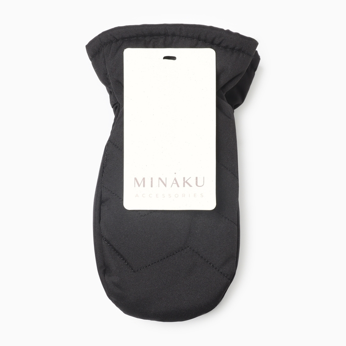 Варежки для мальчика MINAKU, цвет черный, 20 см Варежки для мальчика MINAKU, цвет черный, 20 см