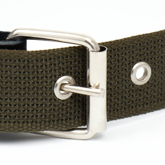 Ошейник брезентовый с подкладом, 72 х 3,5 см, ОШ 45-60 см, хаки Ошейник брезентовый с подкладом, 72 х 3,5 см, ОШ 45-60 см, хаки