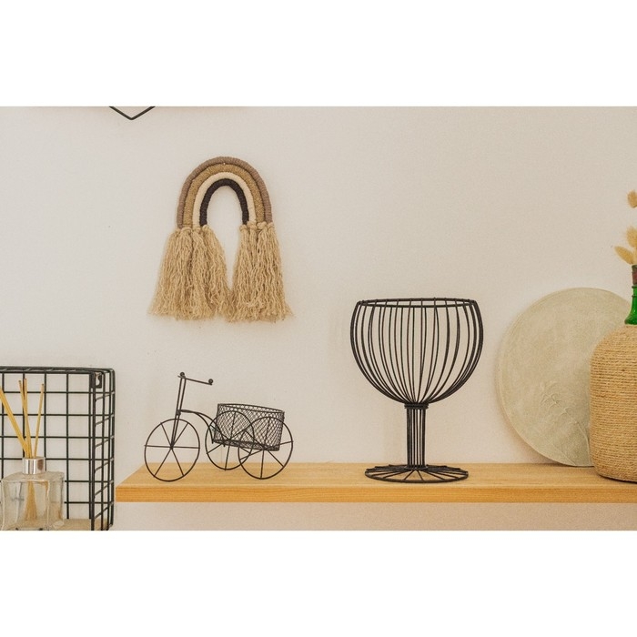 Корзина для мелочей Доляна, 13×29×11,5 см, цвет чёрный Корзина для мелочей Доляна, 13×29×11,5 см, цвет чёрный