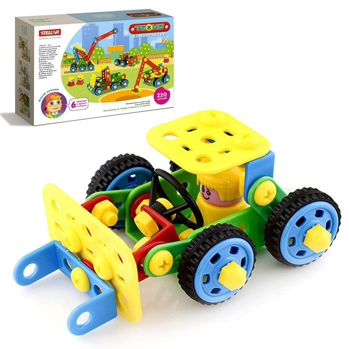 Конструктор «Техно. Стройка», 220 деталей Конструктор «Техно. Стройка», 220 деталей