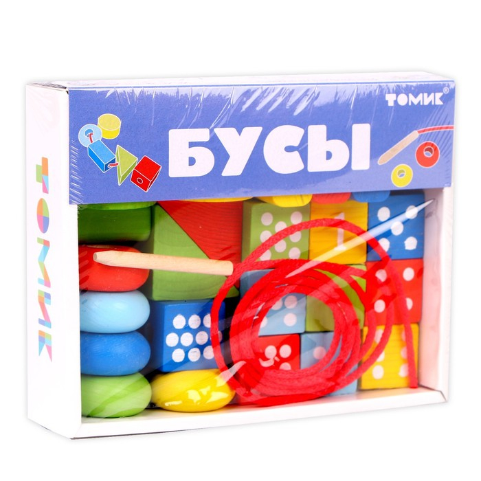 Логический игровой набор «Бусы», 30 деталей Логический игровой набор «Бусы», 30 деталей