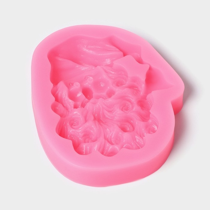 Молд новогодний «Санта», силикон, 8,2×7×1,5 см, цвет МИКС Молд новогодний «Санта», силикон, 8,2×7×1,5 см, цвет МИКС