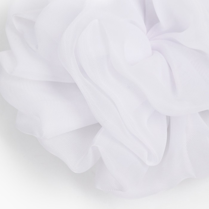 Выпускной. Бант для волос на резинке, белый, 13 см, Принцессы