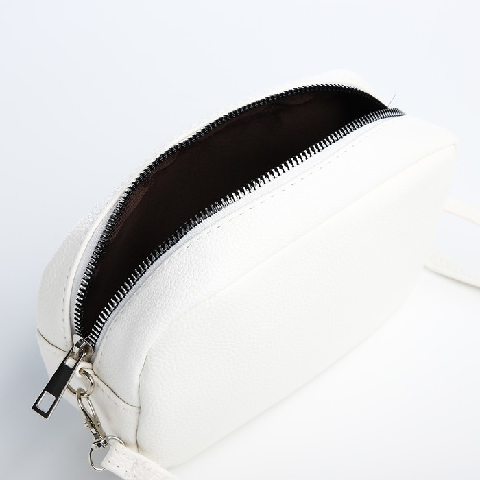 Сумка кросс-боди на молнии, цвет белый Сумка кросс-боди на молнии, цвет белый