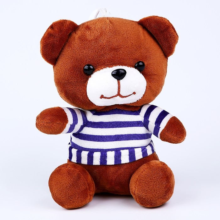 Мягкая игрушка «Мишка», в полосатой футболке, 18 см Мягкая игрушка «Мишка», в полосатой футболке, 18 см