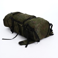 Рюкзак туристический, Taif, 100 л, отдел на шнурке, 2 наружных кармана, цвет зелёный
