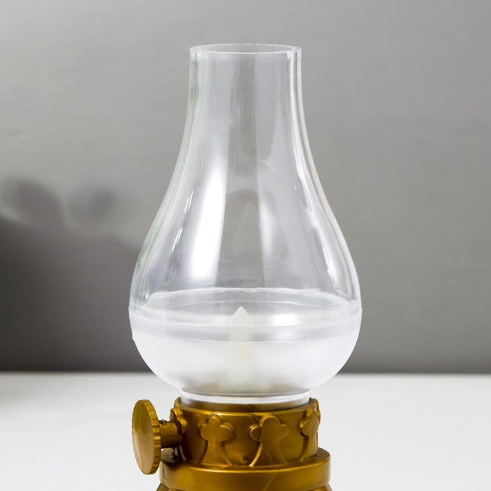 Ночник Ночник "Керосиновая лампа" свеча LED от батареек АА 7х7х20,5 см RISALUX