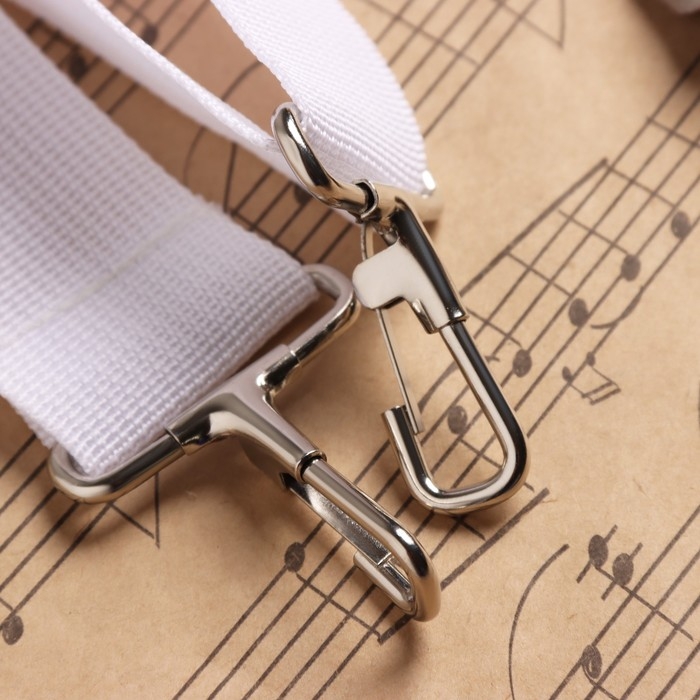 Ремень для маршевого барабана, ширина 3,8 см, длина 75-145 см, белый