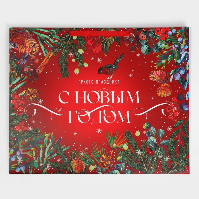 Пакет подарочный новогодний ламинированный «Новогодняя сказка», XL 49 х 40 х 19 см, Новый год Пакет подарочный новогодний ламинированный «Новогодняя сказка», XL 49 х 40 х 19 см, Новый год
