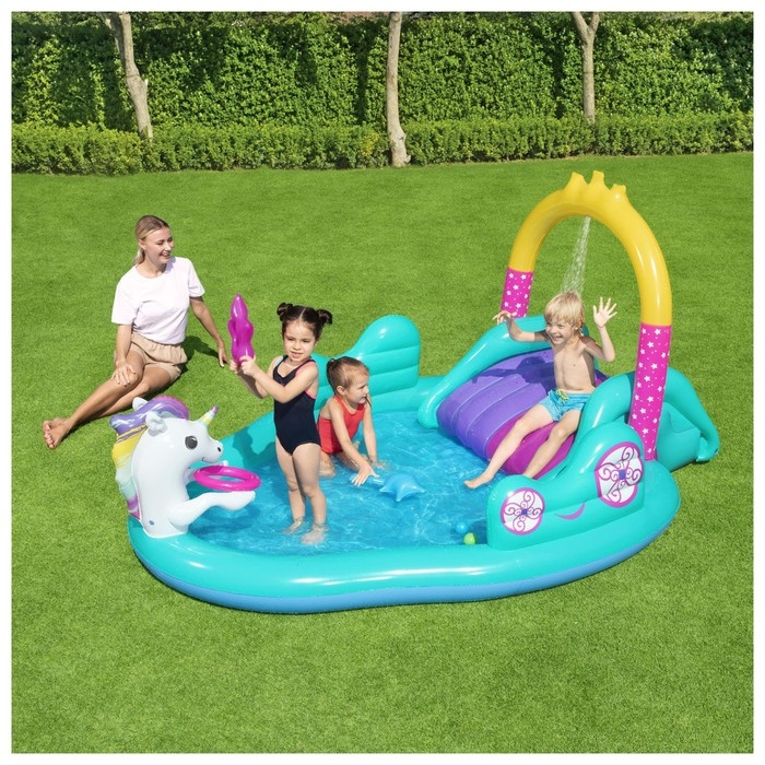 Игровой центр «Волшебный единорог», 274 х 198 х 137 см, 53097 Bestway Игровой центр «Волшебный единорог», 274 х 198 х 137 см, 53097 Bestway