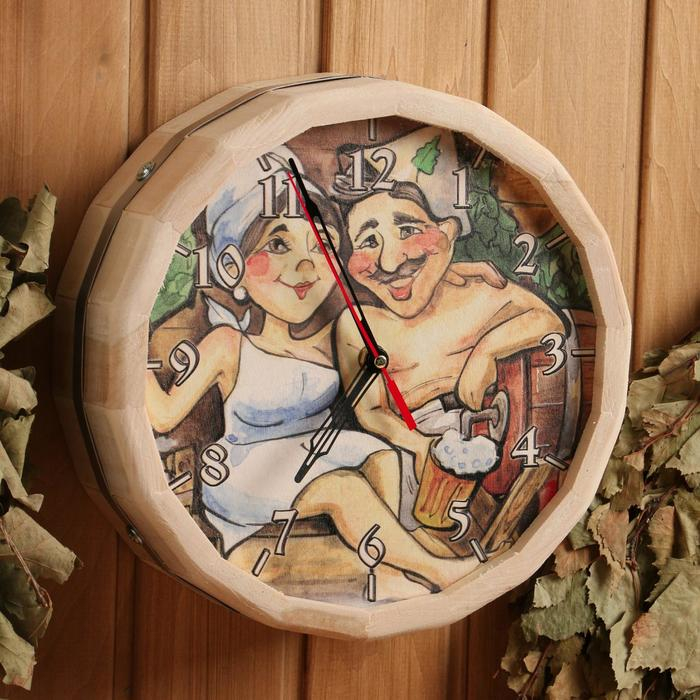 Часы банные  Часы банные "№4" с рисунком