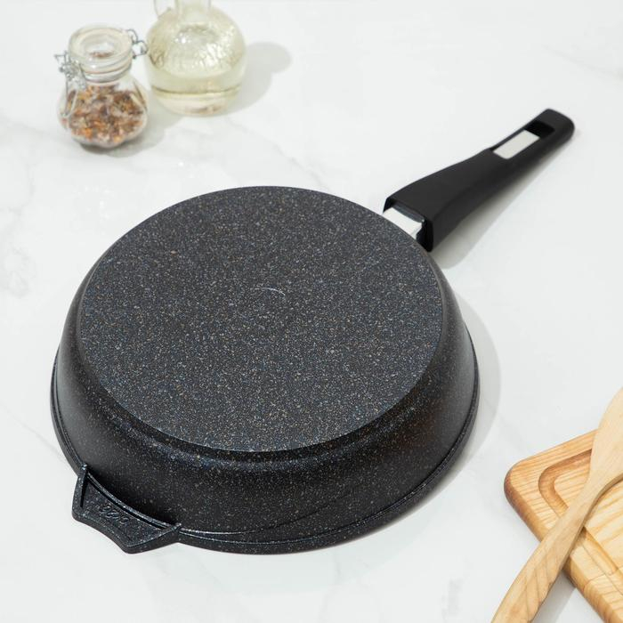 Сковорода «Гранит Star», d=26 см, съёмная ручка, антипригарное покрытие, цвет тёмно-синий Сковорода «Гранит Star», d=26 см, съёмная ручка, антипригарное покрытие, цвет тёмно-синий