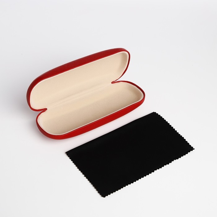 Футляр для очков хлопушке, длина 16 см, цвет красный Футляр для очков хлопушке, длина 16 см, цвет красный