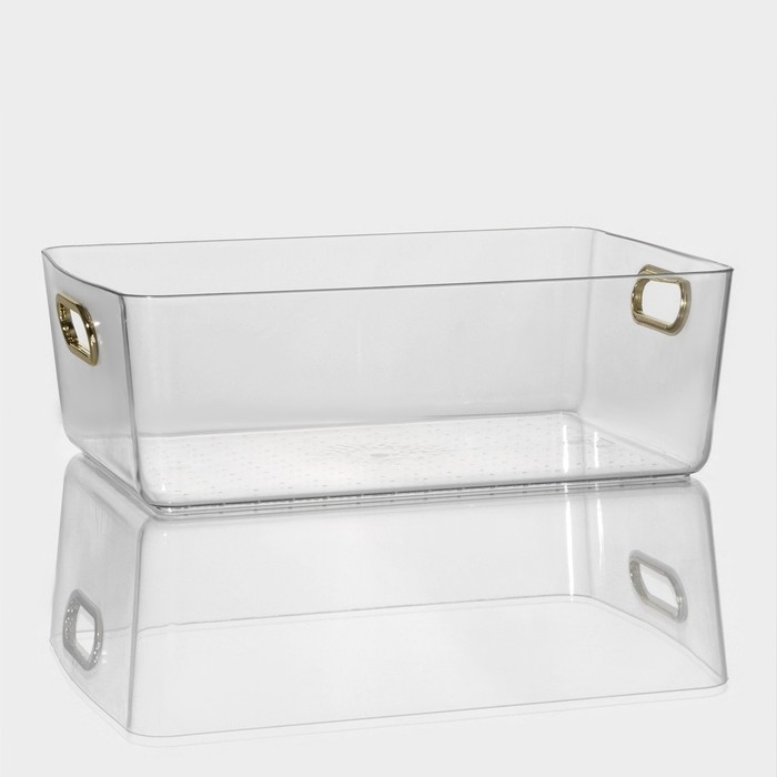 Контейнер для хранения «Нежность», 29×20×10 см, цвет прозрачный Контейнер для хранения «Нежность», 29×20×10 см, цвет прозрачный