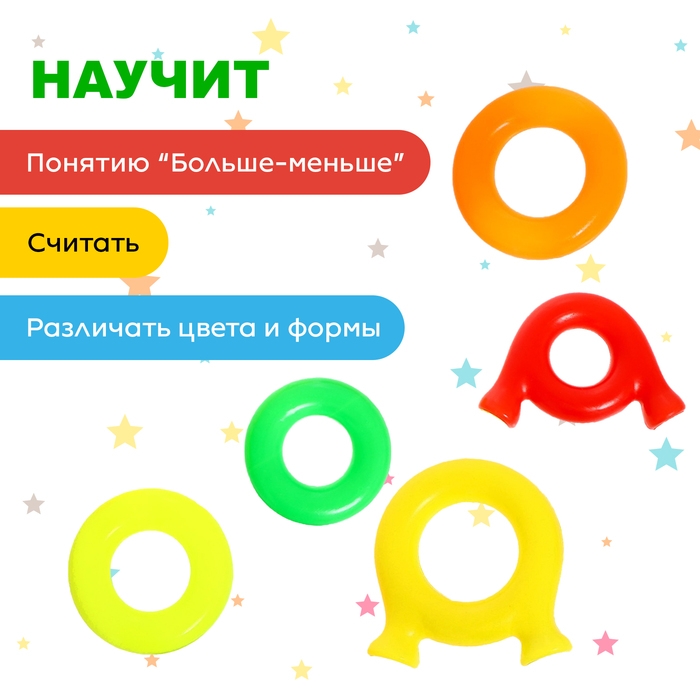 Каталка-пирамидка «Панда», 5 колец, на верёвке Каталка-пирамидка «Панда», 5 колец, на верёвке