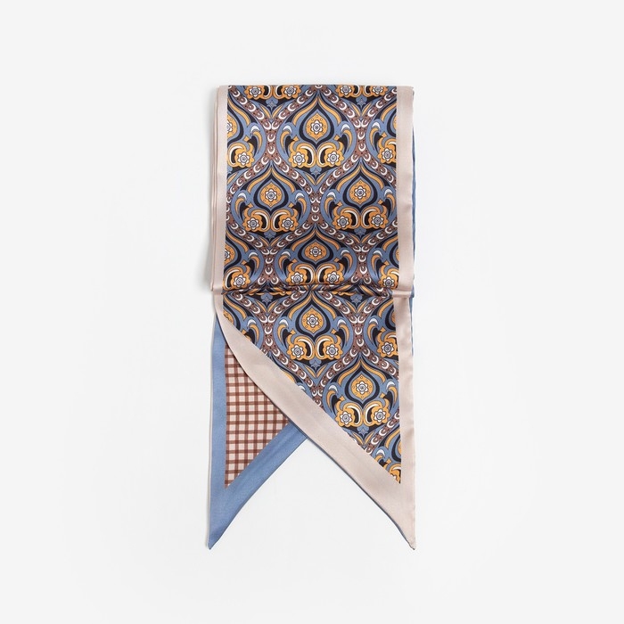 Платок женский MINAKU р-р 14*145 см, цвет бежевый Платок женский MINAKU р-р 14*145 см, цвет бежевый