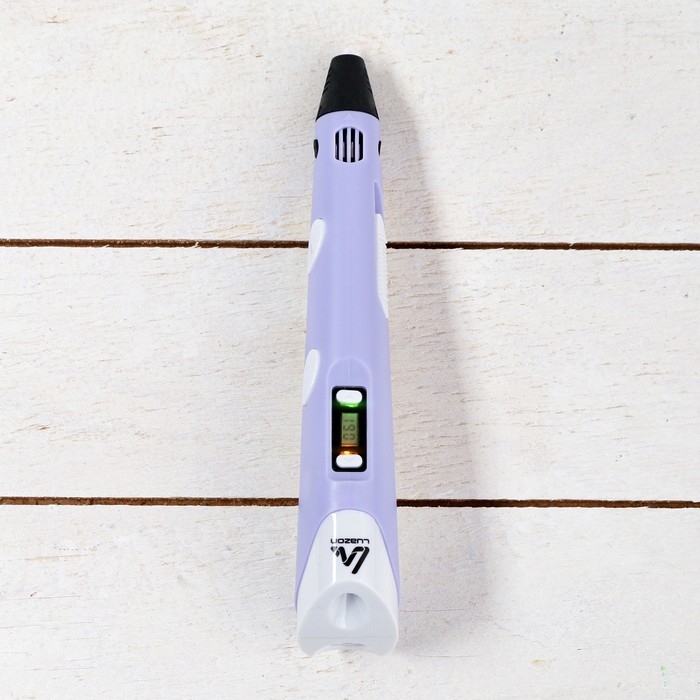 3D ручка Luazon, дисплей, работа с ABS и PLA, пластик в комплекте, фиолетовая 3D ручка Luazon, дисплей, работа с ABS и PLA, пластик в комплекте, фиолетовая