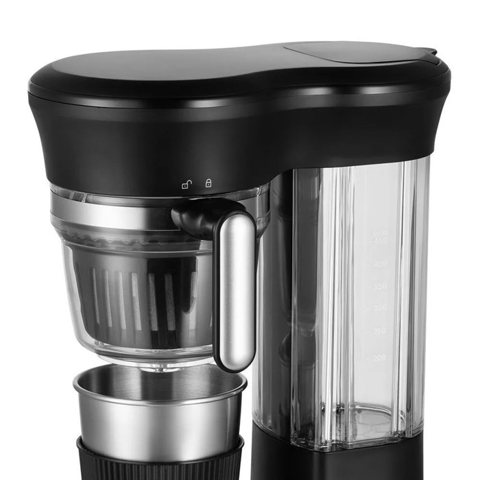 Кофемашина Kitfort КТ-7141, 600/120 Вт, 50 г, 0.45 л, чёрная Кофемашина Kitfort КТ-7141, 600/120 Вт, 50 г, 0.45 л, чёрная