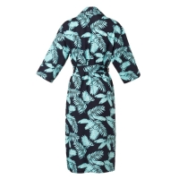 Комплект женский (халат и комбинация) KAFTAN, размер 40-42, цвет бирюзовый/синий