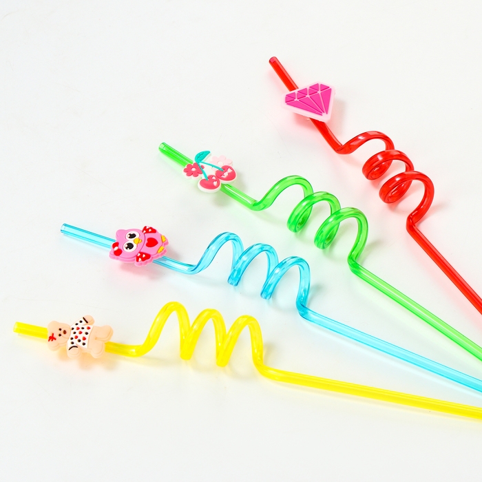 Трубочки для коктейля «Для влюблённых», набор 4 шт.