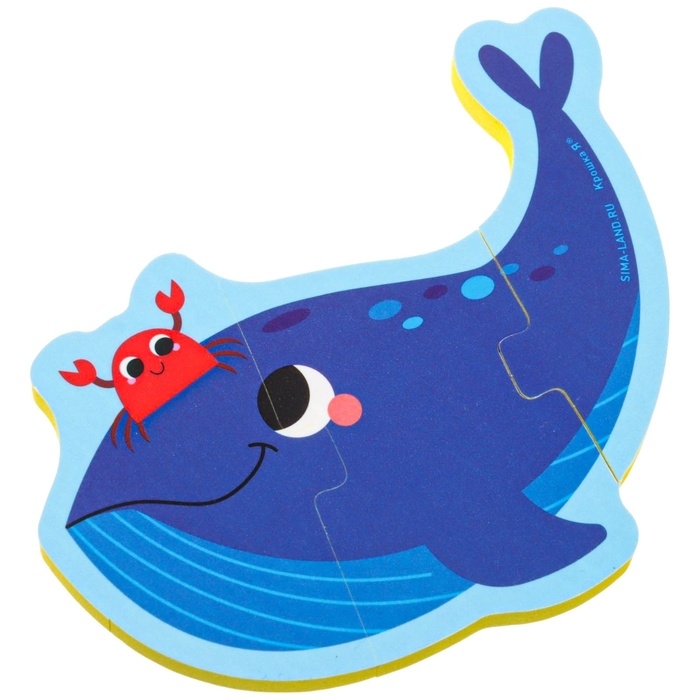 Мягкий пазл для малышей &laquo;Морские друзья&raquo;, 5 пазлов, Крошка Я