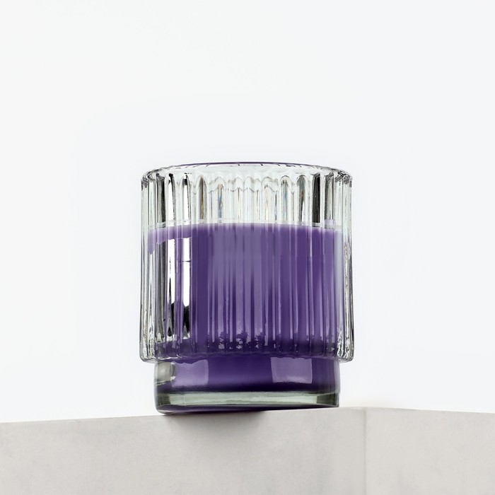 Свеча ароматическая в стекле: лаванда, 7 х 8 см. Свеча ароматическая в стекле: лаванда, 7 х 8 см.