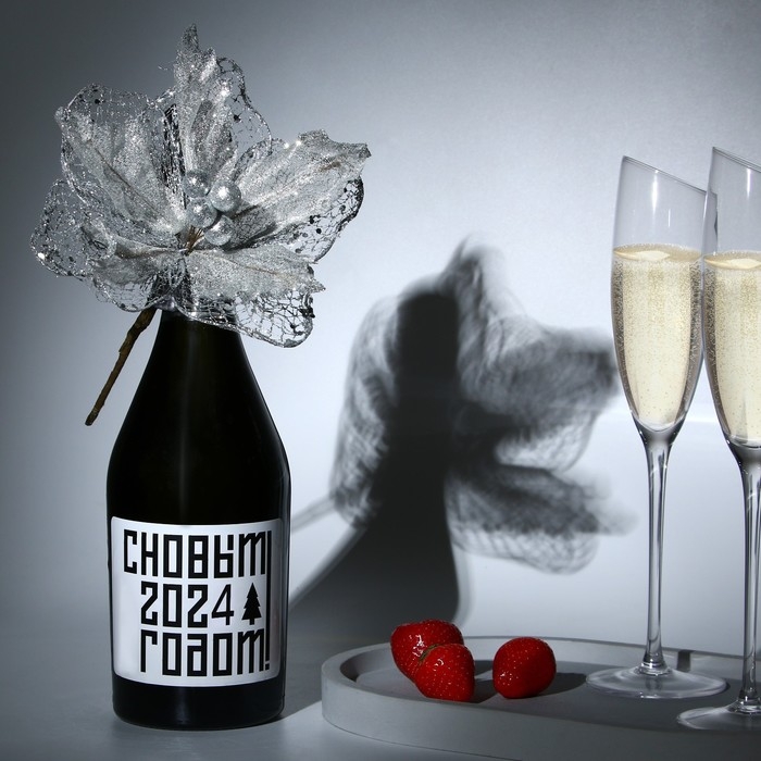 Новогоднее украшение на бутылку «Нежность», на новый год Новогоднее украшение на бутылку «Нежность», на новый год