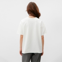 Футболка женская MINAKU OVERSIZE FIT: цвет экрю, р-р 46
