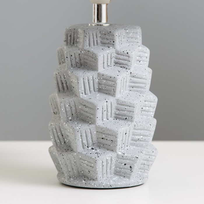 Настольная лампа Настольная лампа "Айрис" Е14 40Вт серый 20х20х33 см RISALUX