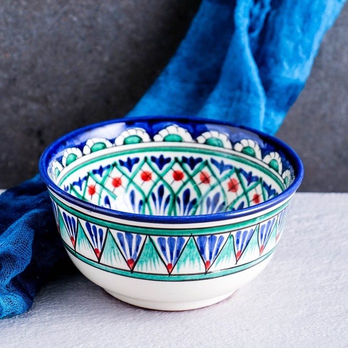 Коса Риштанская Керамика  Коса Риштанская Керамика "Узоры" 14,5 см, малая, микс