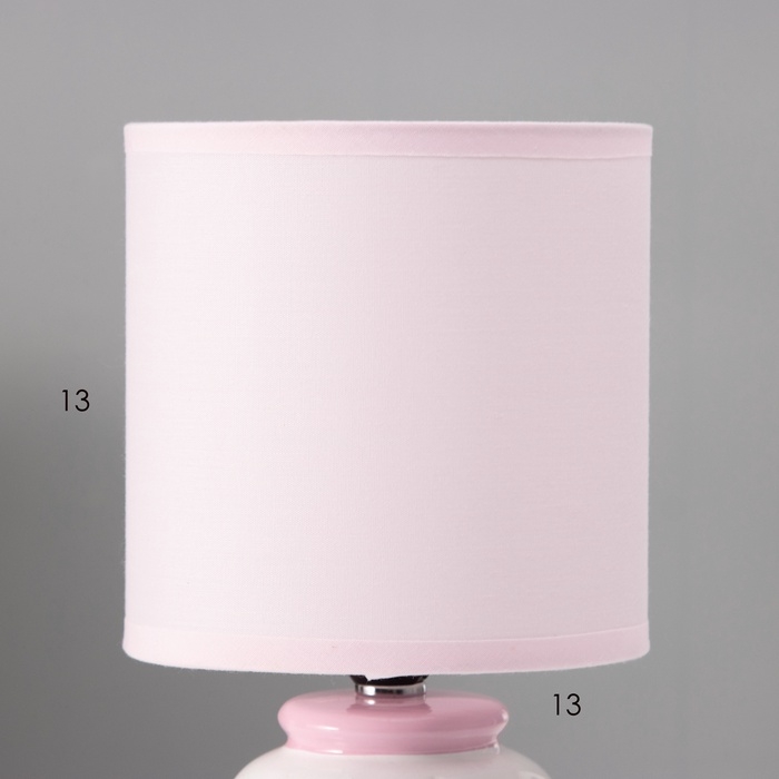 Настольная лампа Настольная лампа "Кошечка" Е14 40вт бело-розовый 13х13х27 см