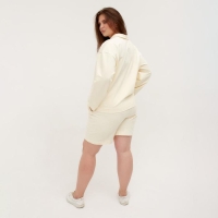 Костюм женский (джемпер, шорты) MINAKU: Casual Collection цвет экрю, размер 52
