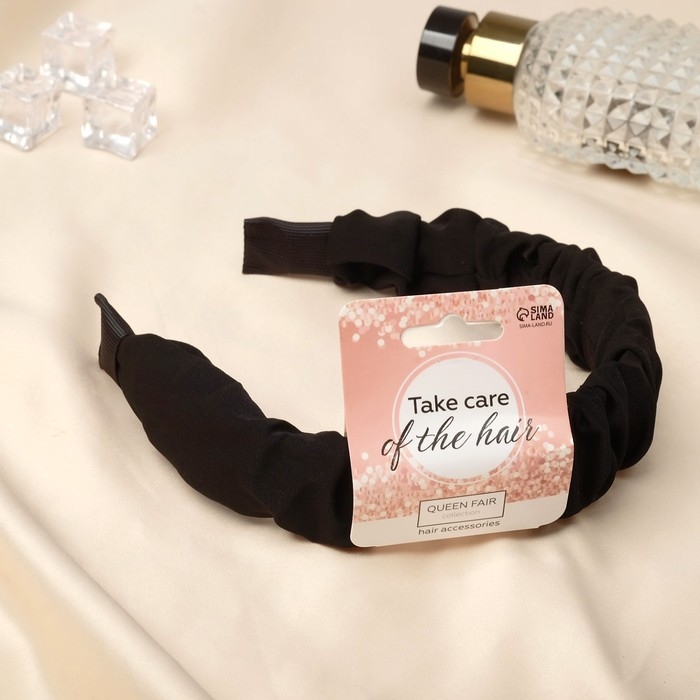 Ободок для волос Ободок для волос "Астрид" 3 см, чёрный