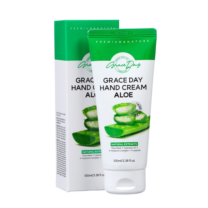 Крем для рук Grace Day, успокаивающий, с экстрактом алоэ, 100 мл