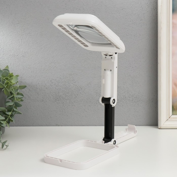 Лампа-лупа с увеличит.стеклом х3 для творчества 3 режима LEDx18 от 3АAA+ USB 10,5х28 см Лампа-лупа с увеличит.стеклом х3 для творчества 3 режима LEDx18 от 3АAA+ USB 10,5х28 см